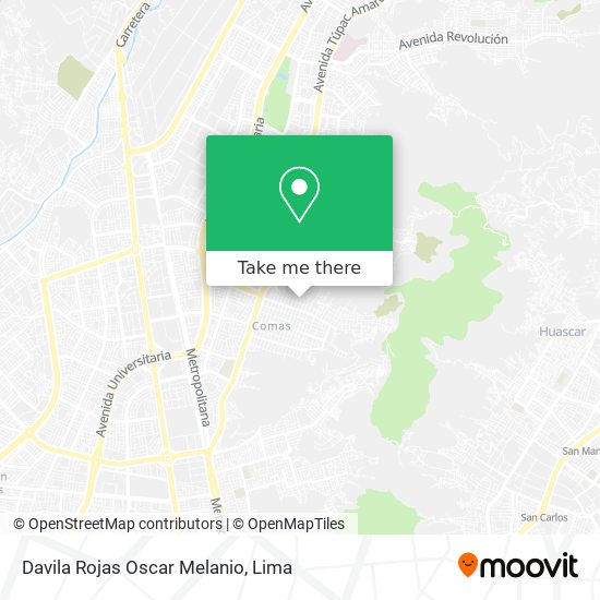 Mapa de Davila Rojas Oscar Melanio