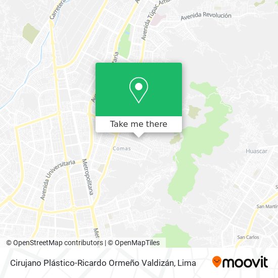 Mapa de Cirujano Plástico-Ricardo Ormeño Valdizán