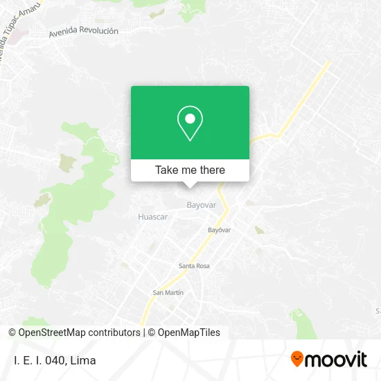 Mapa de I. E. I. 040