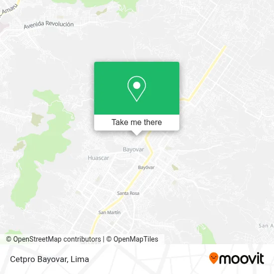 Cetpro Bayovar map