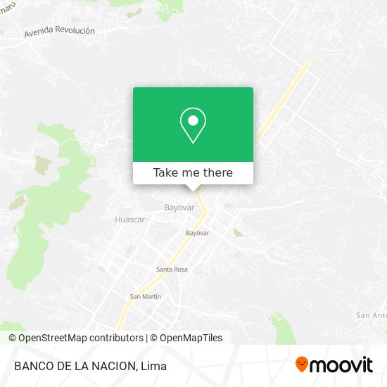 Mapa de BANCO DE LA NACION