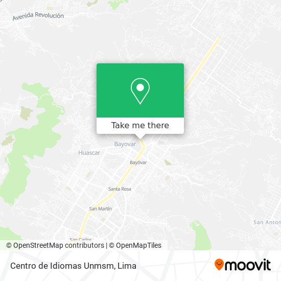 Centro de Idiomas Unmsm map