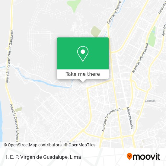 I. E. P. Virgen de Guadalupe map