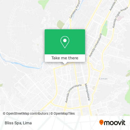 Bliss Spa map