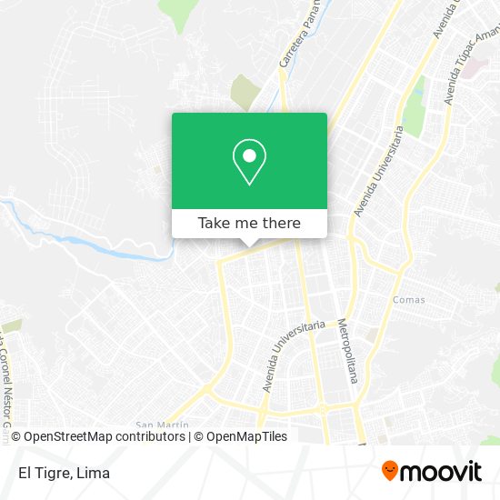 El Tigre map