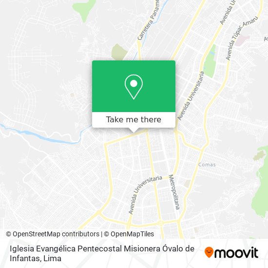 Iglesia Evangélica Pentecostal Misionera Óvalo de Infantas map