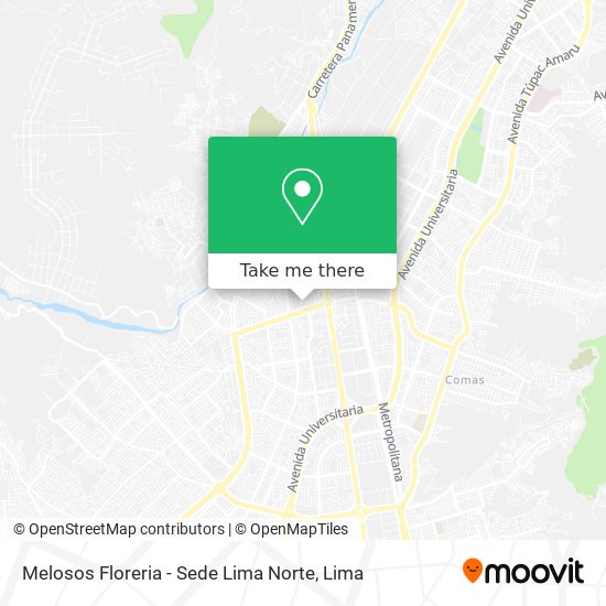 Melosos Floreria - Sede Lima Norte map