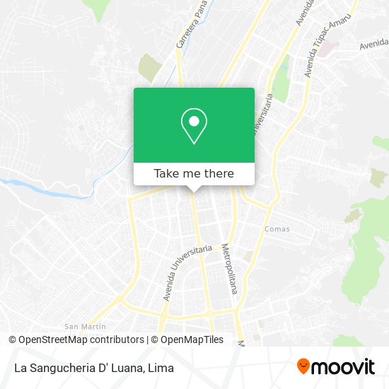 La Sangucheria D' Luana map