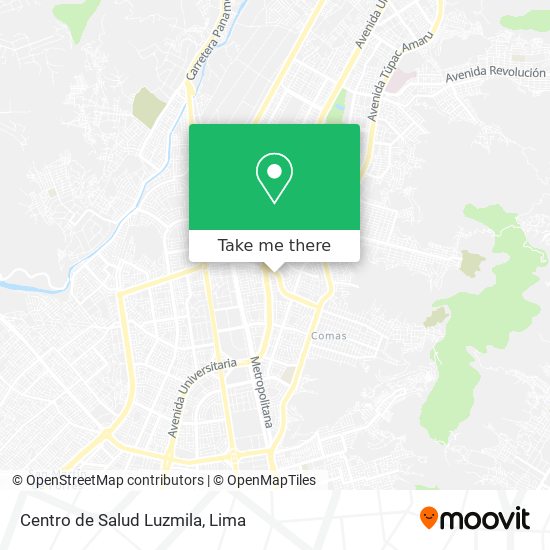 Mapa de Centro de Salud Luzmila