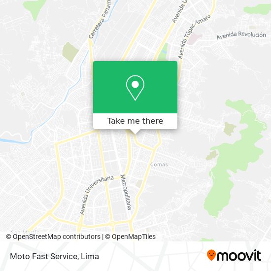 Mapa de Moto Fast Service