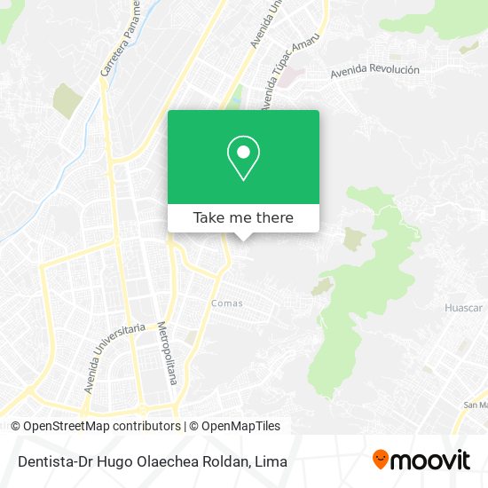 Dentista-Dr Hugo Olaechea Roldan map