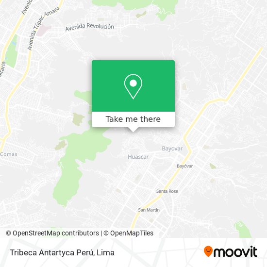 Mapa de Tribeca Antartyca Perú