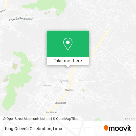 King Queen's Celebration map