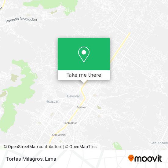 Tortas Milagros map