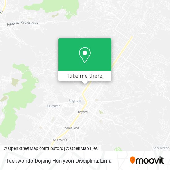 Taekwondo Dojang Hunlyeon-Disciplina map