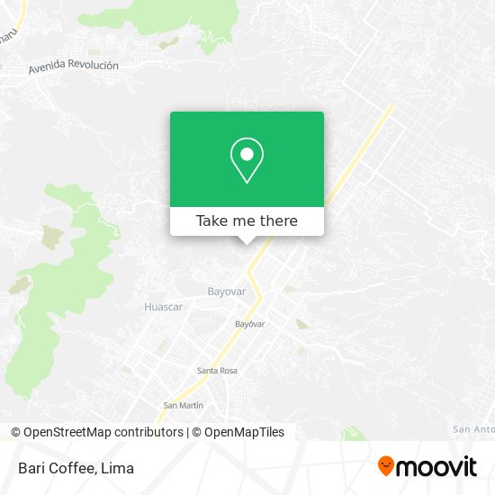 Bari Coffee map