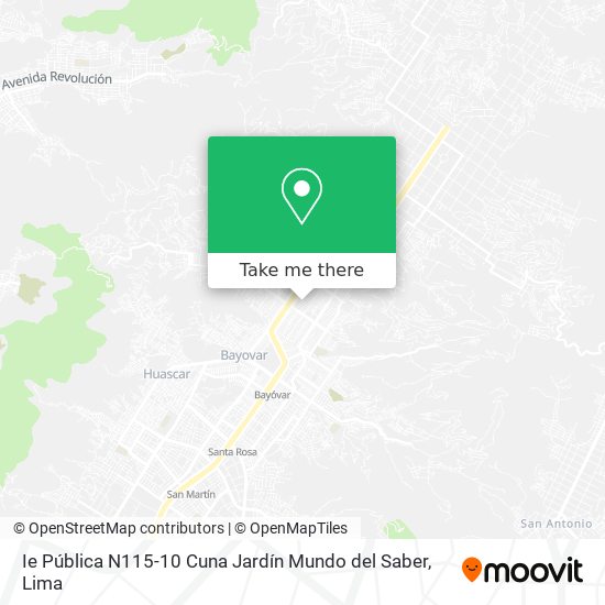 Ie Pública N115-10 Cuna Jardín Mundo del Saber map