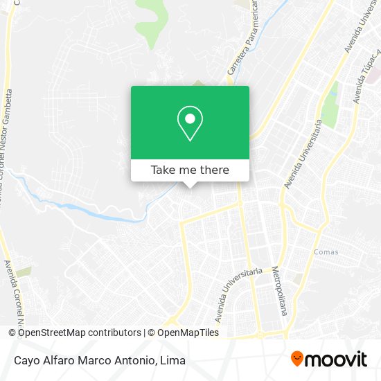 Cayo Alfaro Marco Antonio map