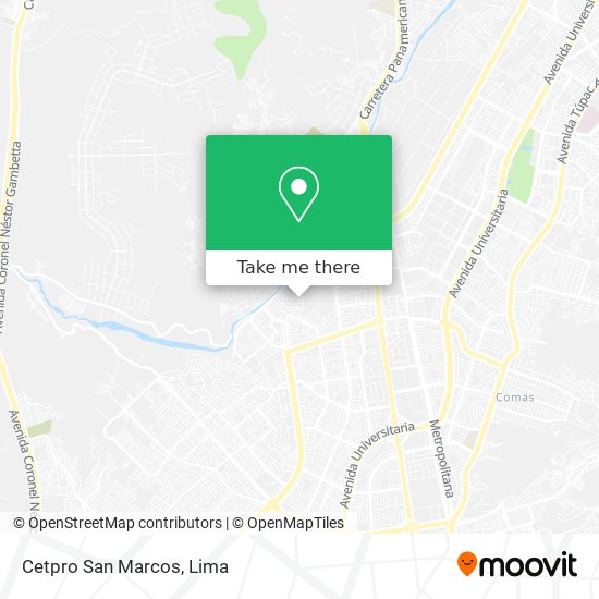 Mapa de Cetpro San Marcos