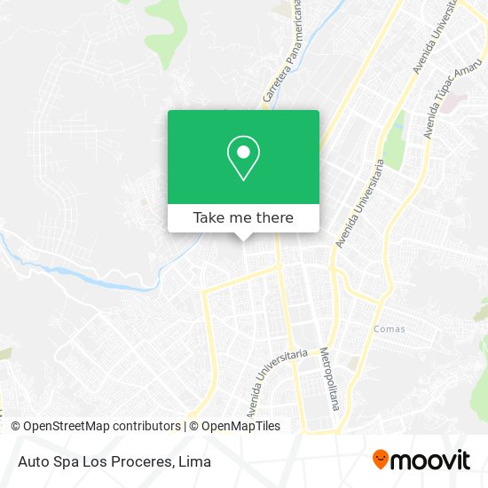 Auto Spa Los Proceres map