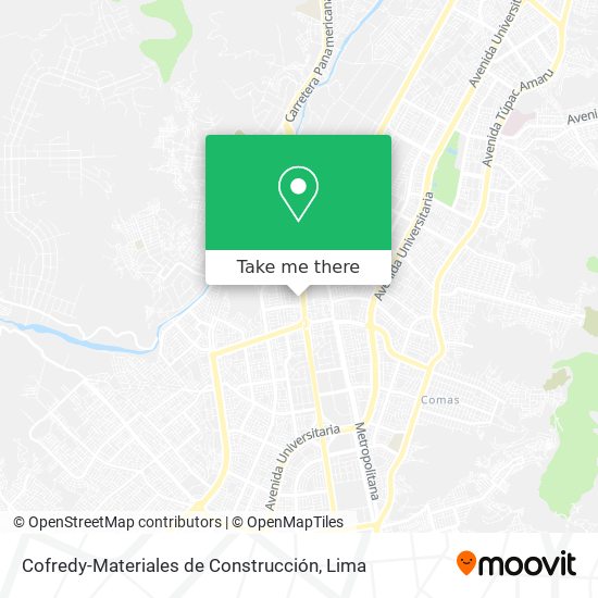 Mapa de Cofredy-Materiales de Construcción