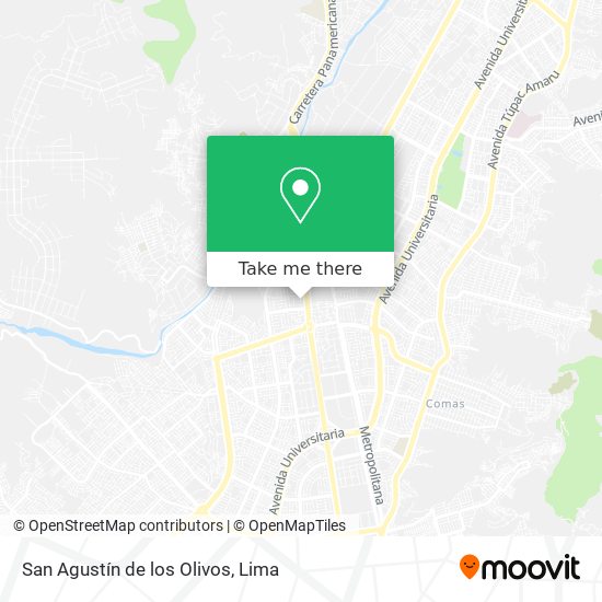 San Agustín de los Olivos map