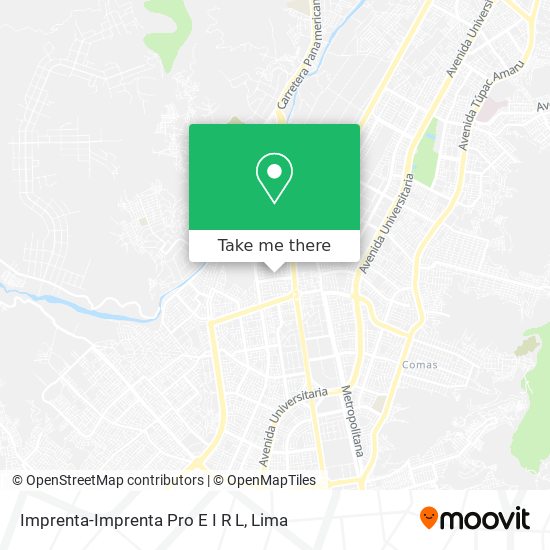 Mapa de Imprenta-Imprenta Pro E I R L