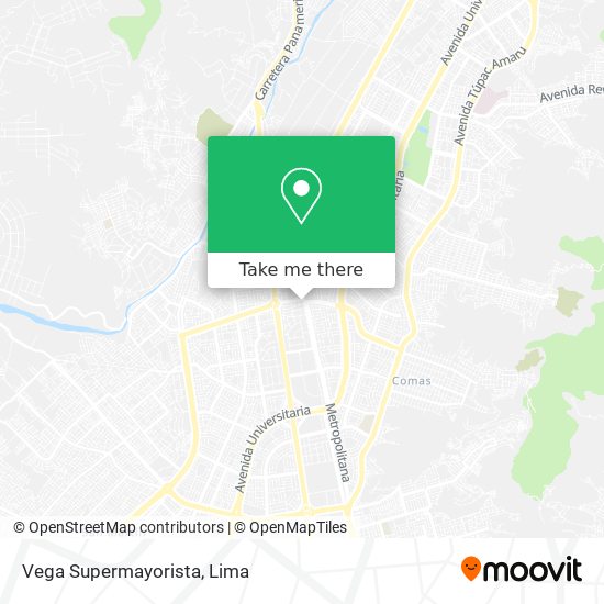 Mapa de Vega Supermayorista