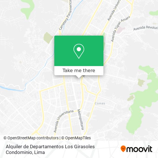 Alquiler de Departamentos Los Girasoles Condominio map