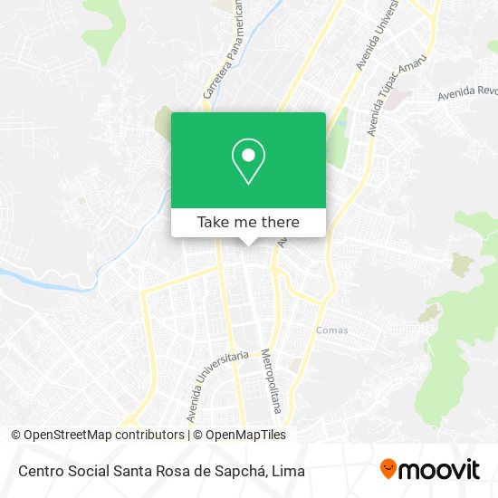 Mapa de Centro Social Santa Rosa de Sapchá