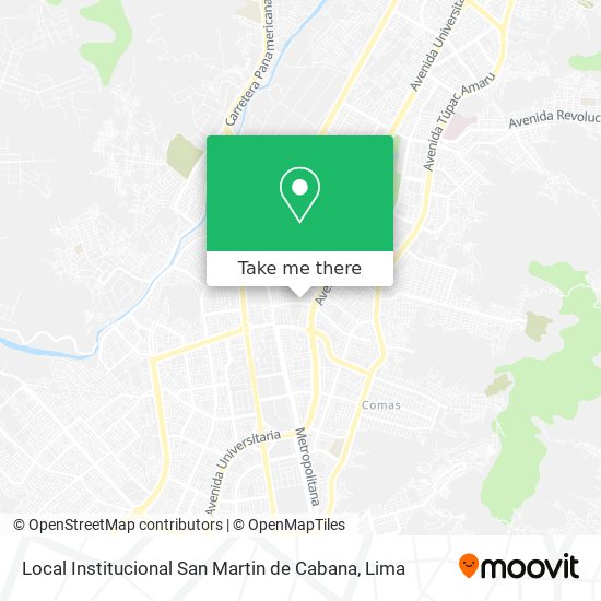 Local Institucional San Martin de Cabana map