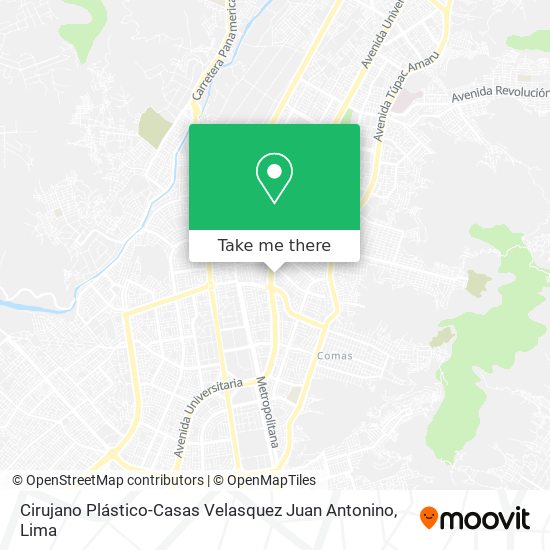 Mapa de Cirujano Plástico-Casas Velasquez Juan Antonino