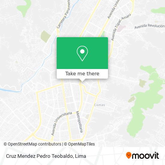 Cruz Mendez Pedro Teobaldo map