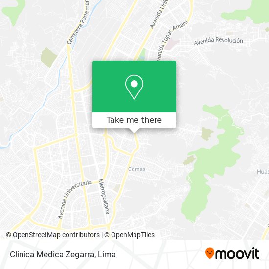 Clinica Medica Zegarra map