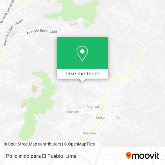 Mapa de Policlinico para El Pueblo