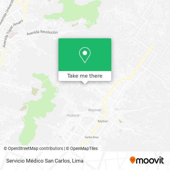 Servicio Médico San Carlos map