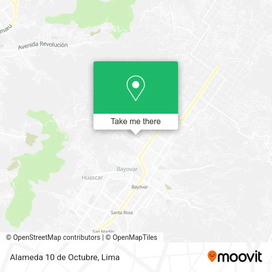 Alameda 10 de Octubre map