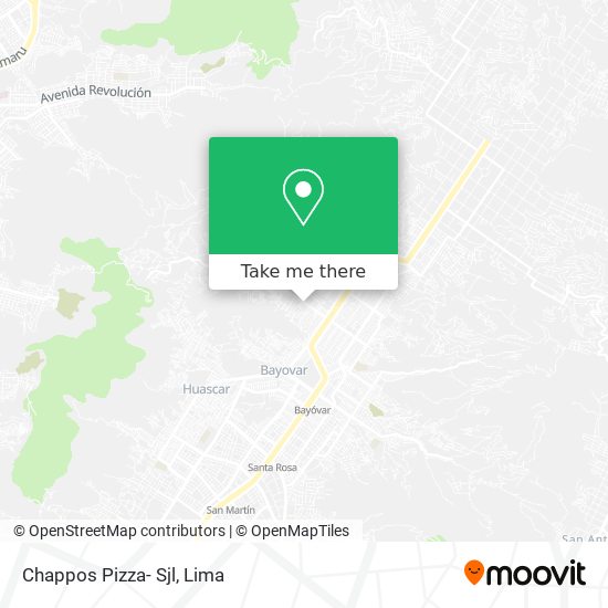 Chappos Pizza- Sjl map