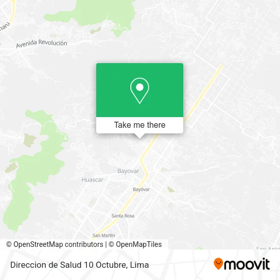 Direccion de Salud 10 Octubre map