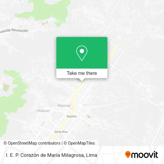 I. E. P. Corazón de María Milagrosa map