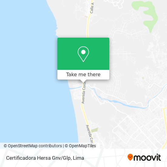 Mapa de Certificadora Hersa Gnv/Glp