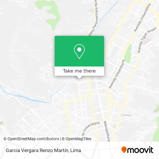 Garcia Vergara Renzo Martin map