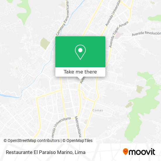 Mapa de Restaurante El Paraíso Marino
