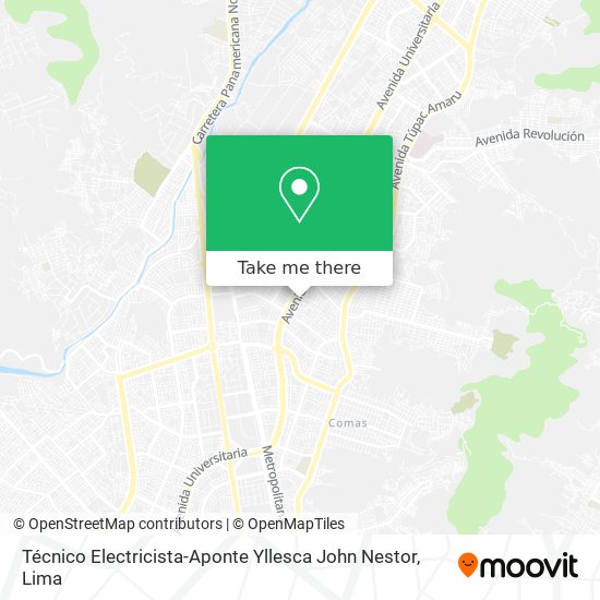 Técnico Electricista-Aponte Yllesca John Nestor map