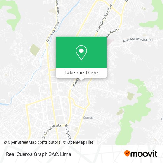 Mapa de Real Cueros Graph SAC