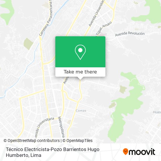 Técnico Electricista-Pozo Barrientos Hugo Humberto map