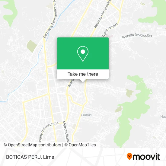 BOTICAS PERU map