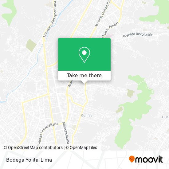 Bodega Yolita map