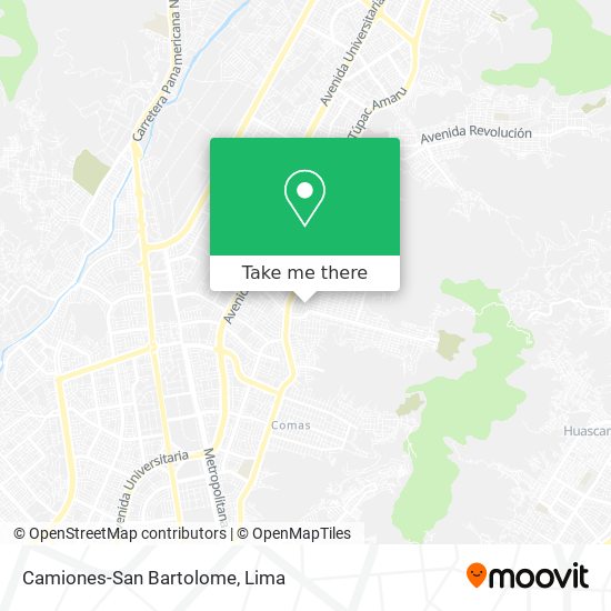 Camiones-San Bartolome map