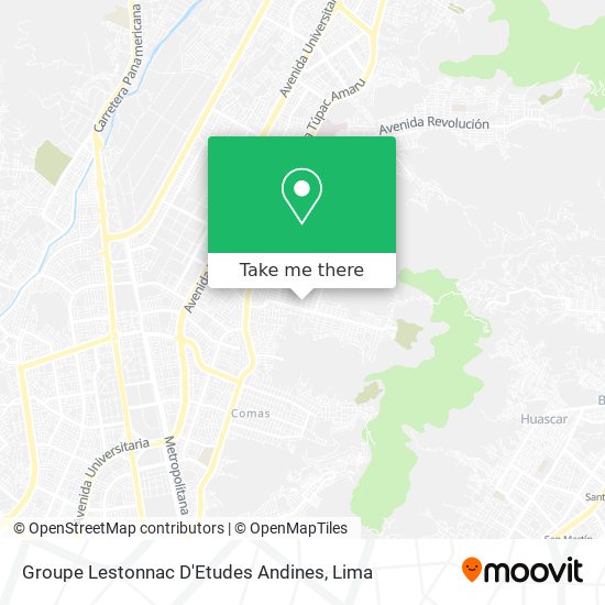 Groupe Lestonnac D'Etudes Andines map